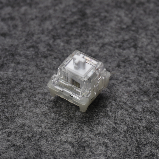 A close up photo of the GGBoy Creamy White V3 Linear Switch