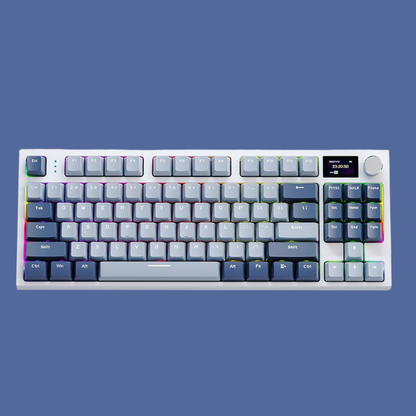 Photo of the Lavender variant of the Attack Shark - K86 Premium TKL Wireless Mechanical Keyboard