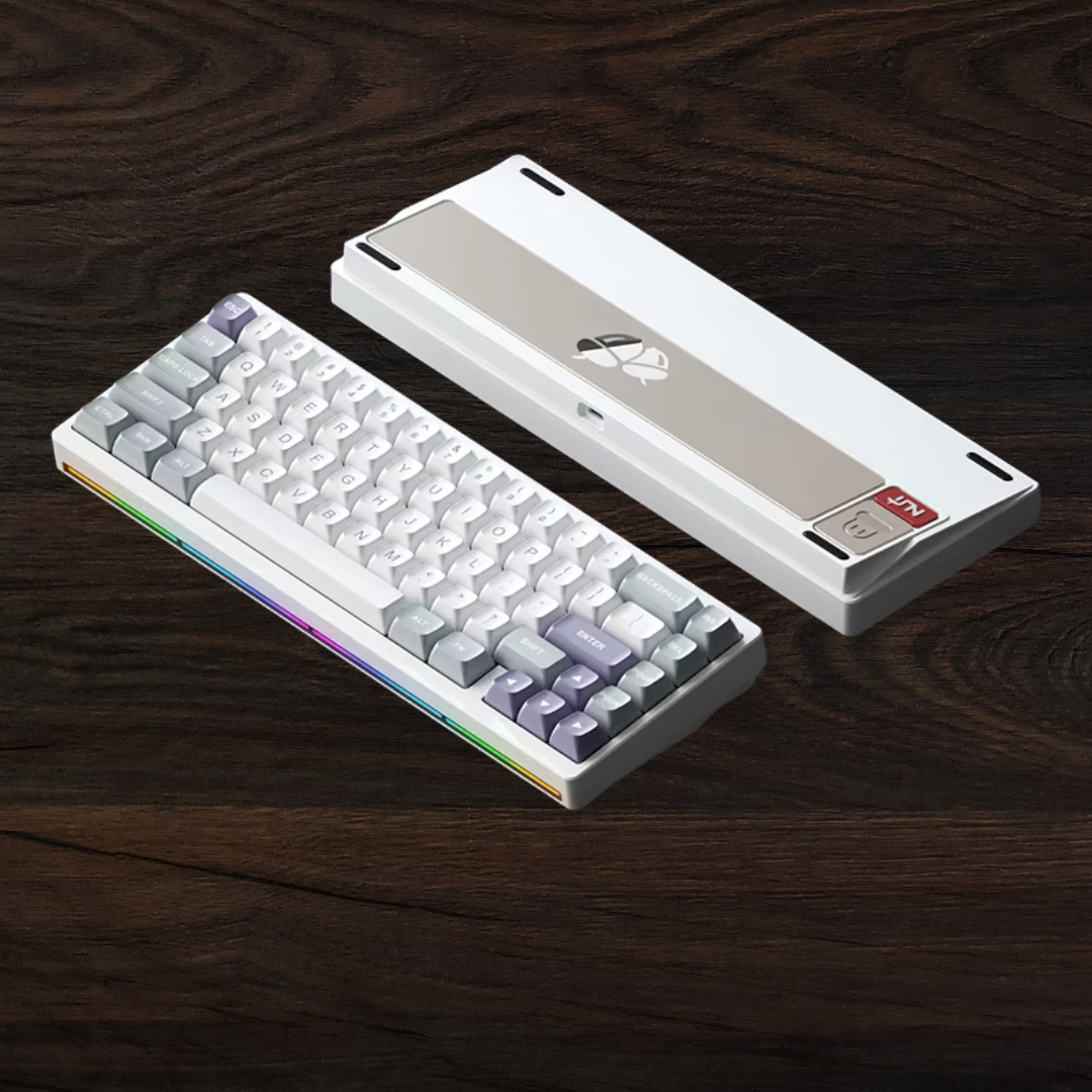 Weikav Nut65 Mechanical Gaming Keyboard Kit – Tri-Mode, Wireless, 6000mAh, RGB Sound-Reactive