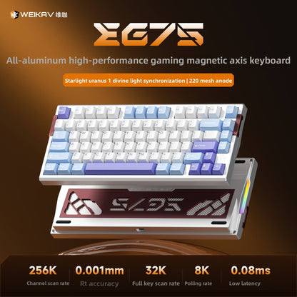 WEIKAV EG75 Magnetic Switch Keyboard – Rapid Trigger Hall Effect Gaming Keyboard